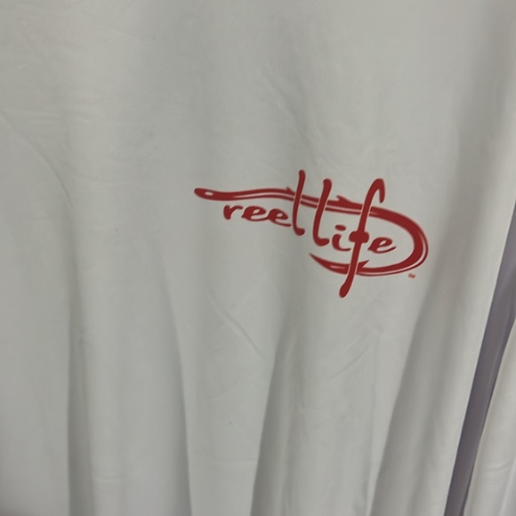 Reel Life “American Flag” long sleeve shirt UPF 50+  Large - Picture 2 of 5